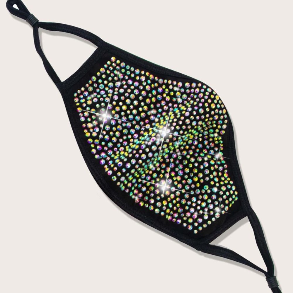 🔵 80% off 🔵 Rhinestone Filter Face Mask - Picture 3 of 7